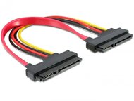 Delock SATA kábel (22 tű) anya – (22 tű) anya,  20cm