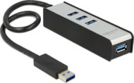 DeLock 62534 USB 3.0 HUB (4 port) Fekete