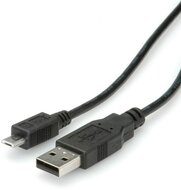 Roline USB2.0 A - microUSB B kábel - 0.8m