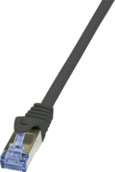 LogiLink CAT6A S/FTP Patch Cable PrimeLine AWG26 PIMF LSZH black 0,25m