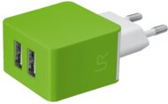 Trust Urban dupla USB-s töltő okostelefonhoz Zöld