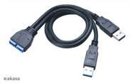 Akasa AK-CBUB12-30BK - USB Type-A™ - USB3.0 átalakító - 30cm