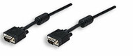 Manhattan monitor kábel, SVGA HD15 M/HD15 M 3m, ferrítmagos, fekete