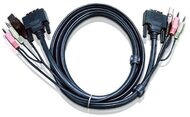 Aten DVI-I/USB, Audio Kábel - 3 m