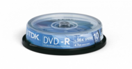 TDK DVD+R Írható DVD lemez 10db/henger