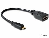 Delock nagy sebességű HDMI kábel Ethernettel - micro D apa > A anya
