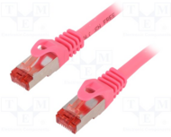 LogiLink CAT6 S/FTP Patch Cable PrimeLine AWG27 PIMF LSZH pink 1,50m