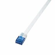 LogiLink CAT6 U/UTP Flat Patch Cable SlimLine AWG32 white 20m