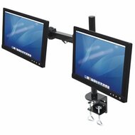 Manhattan 420808 LCD Monitor Dupla karos fali/asztali állvány 2db monitor részére (fekete)