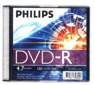 Philips DVD-R lemez slim tok