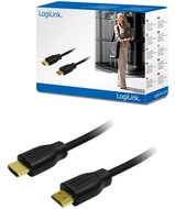 LogiLink HDMI Cable 1.4, 2x HDMI male, black, 5m