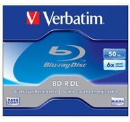Verbatim BD-R írható két rétegű Blu-Ray lemez 50GB nyomtatható normál tok