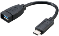 Akasa AK-CBUB30-15BK USB 3.1 Type-C M - USB 3.0 F Adapterkábel 0.15m Fekete