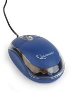 Gembird Optical mouse 1000 DPI, USB, blue/transparent