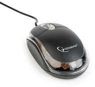 Gembird Optical mouse 1000 DPI, USB, black/transparent