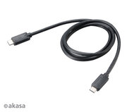 Akasa USB 3.1C - USB 3.1C kábel 1m Fekete