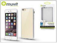 Muvit Frame TPU Apple iPhone 6 Plus/6S Plus hátlap - Átlátszó/ezüst