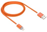 WPower Lightning - USB2.0 kábel LED-es állapotjelzéssel 1m Narancs