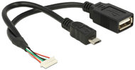 Delock 84835 USB 2.0 tűs anya 1,25 mm 8 tű - USB 2.0 Type-A anya + USB 2.0 Micro-B apa Kábel
