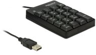 Delock USB 19 billentyűs Numerikus billentyűzet - Fekete