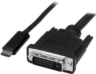 Startech USB-C - DVI 1m összekötő kábel - Fekete
