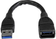 Startech USB 3.0 A - A 15cm adatkábel - Fekete