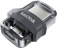 SanDisk 64 GB Ultra Duel Drive Micro USB + USB 3.0 Pendrive - Fekete
