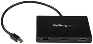 Startech MSTMDP123HD mini DisplayPort v1.2 - 3x HDMI aktív Adapter Fekete