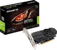 GIGABYTE GeForce GTX 1050 Ti OC Low Profile 4GB GDDR5 Videókártya