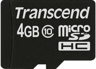 Transcend 4GB micro SDHC CL10 memóriakártya