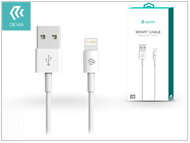 Devia Smart Cable iPhone 5/5S/5C/SE/iPad 4/iPad Mini Lightning kábel 1m - Fehér