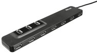 Trust Oila 10 USB 2.0 Power HUB (10 pert) Fekete
