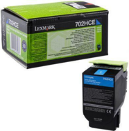 Lexmark 702HCE (70X) Eredeti Toner Ciánkék