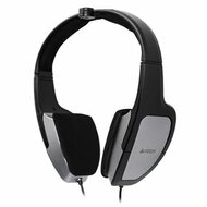 A4TECH (HS-105) iChat Hordozható Fejhallgató (3.5mm Jack, összecsukható, mikrofon) Fekete/Ezüst