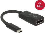 Delock 62748 USB Type-C - DisplayPort (Apa-Anya) Adapterkábel Fekete
