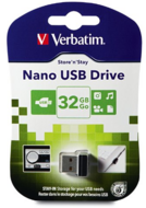Verbatim 32GB Store n Stay Nano pendrive - fekete