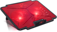 Spirit of Gamer Notebook Hűtőpad 15,6"-ig - AIRBLADE 100 Red (25dB; max. 125,72 m3/h; 2x12cm, LED, 2xUSB2.0)