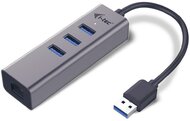 i-tec USB 3.0 Metal 3 port HUB Gigabit Ethernet 1x USB 3.0 to RJ-45 3x USB 3.0