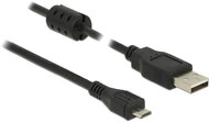 Delock 84901 USB A - USB Micro B (apa - apa) kábel 1m - Fekete