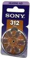 Sony PR312D6N hallókészülék elem (6db/csomag)