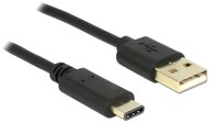 Delock 83327 USB 2.0 Type-A - USB 2.0 Type-C (apa - apa) kábel 2m - Fekete