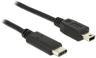 Delock 83335 USB Type-C™ 2.0 - USB 2.0 Mini-B (apa - apa) kábel 0.5m - Fekete