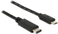 Delock 83333 USB Type-C™ 2.0 - USB 2.0 Micro-B (apa - apa) kábel 0.5m - Fekete