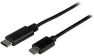 Startech USB2CUB50CM USB-C - USB Micro-B (apa - apa) kábel 0,5m - Fekete
