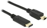 Delock 83336 USB 2.0 Mini-B - USB 2.0 C (apa - apa) Kábel 2m - Fekete