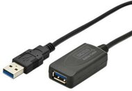 Digitus DA-73104 USB-A 3.0 (apa - anya) aktyv hosszabbító kábel 5m - Fekete