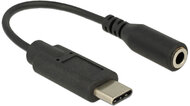 Delock 65842 USB-C apa - 3.5mm Jack anya adapter - Fekete