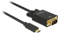 Delock 85261 USB-C - VGA (apa - apa) kábel 1m - Fekete