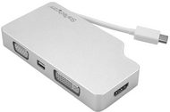 Startech CDPVGDVHDMDP USB-C apa - VGA + DVI + HDMI + Mini DisplayPort anya adapter - Ezüst