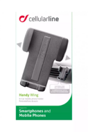 Cellularline HANDYWINGK Mobiltelefon autós tartó - Szürke